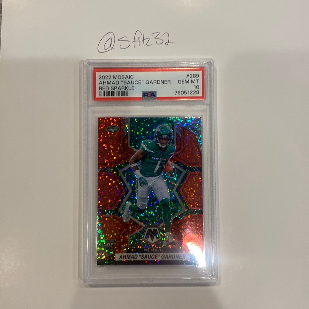 Sauce Gardner PSA 10 red sparkle